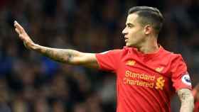 Philippe Coutinho, en un partido con el Liverpool