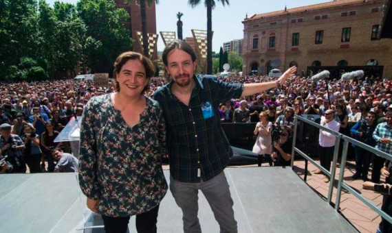 La alcaldesa con Pablo Iglesias / PODEMOS