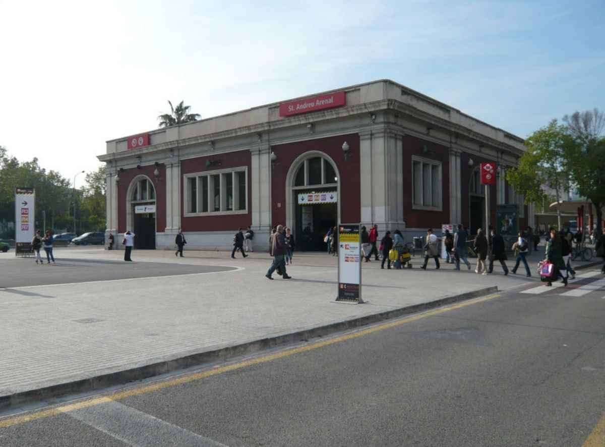 Imagen de la estación de tren de Sant Andreu Arenal, afectada por las nuevas obras en Rodalies / AJUNTAMENT DE BCN