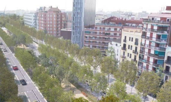 Aspecto de la futura avenida Meridiana / AJUNTAMENT DE BARCELONA