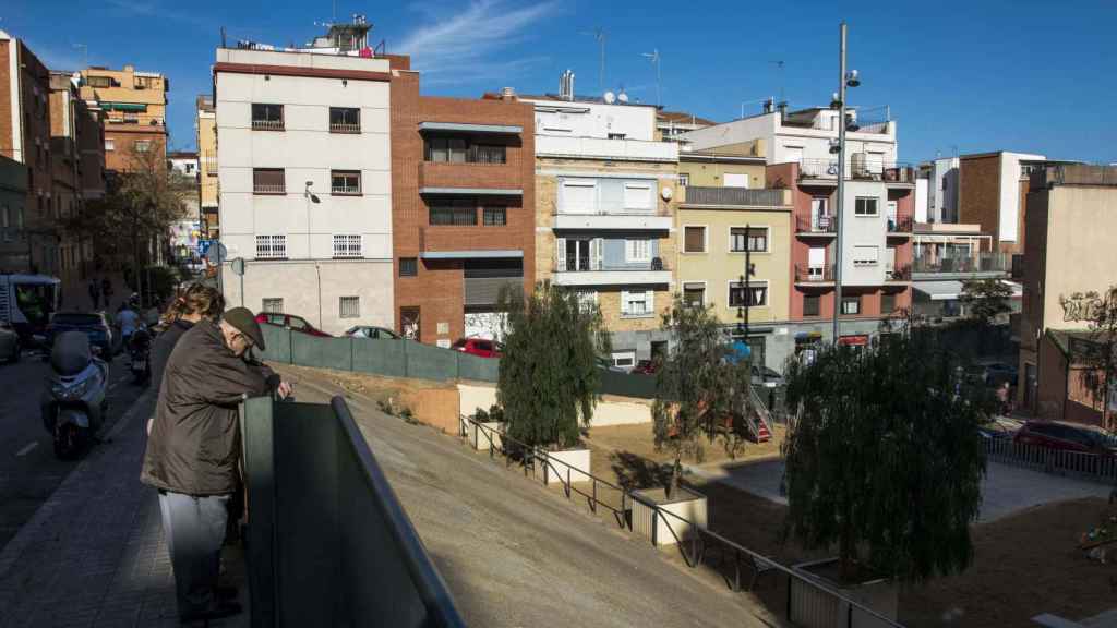 La 'zona 0' del Carmel, urbanizada provisionalmente como parque infantil desde hace más de una década / ÁLVARO VENTURA