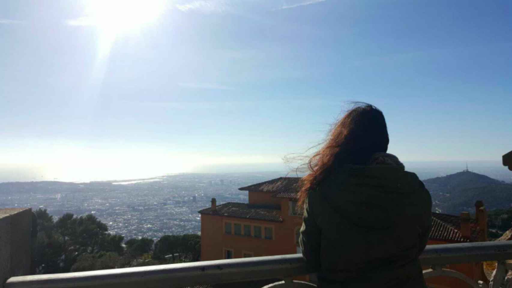 Sam E. en el mirador del Tibidabo / S.E.