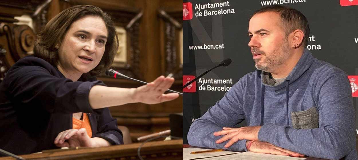 Ada Colau y Eloi Badia, concejal de Presidencia, Agua y Energía