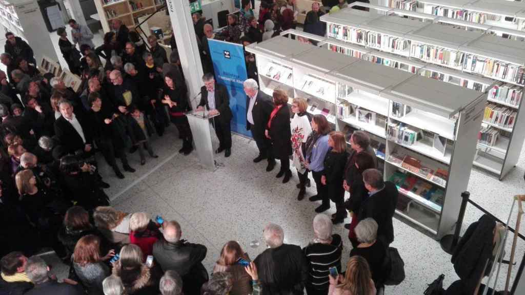 Una imagen de la inauguración de la biblioteca Montserrat Abelló de Les Corts / AJUNTAMENT DE BARCELONA