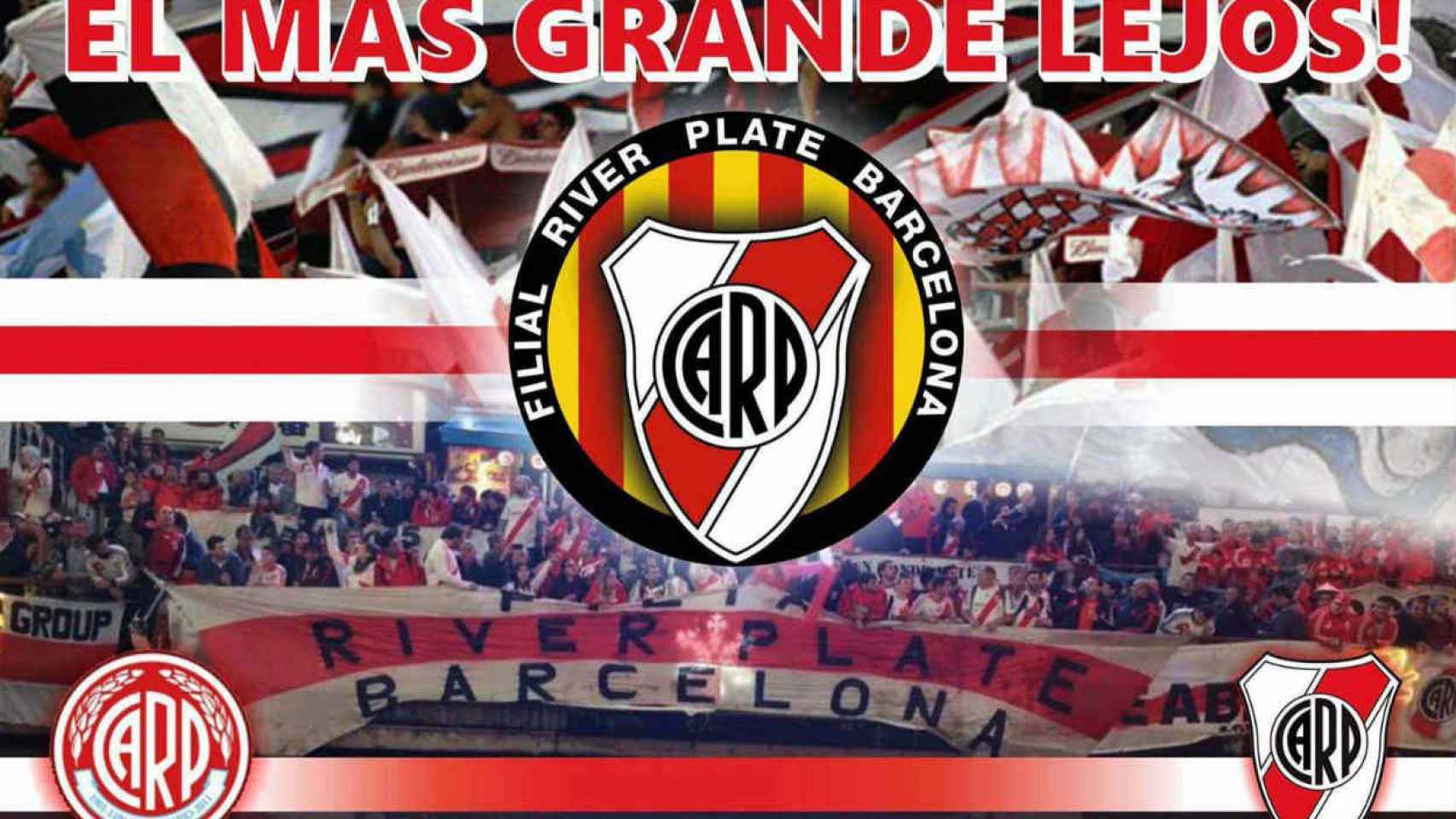 La Filial River Plate Barcelona reúne a los seguidores de los millonarios /@riverplatebarcelona