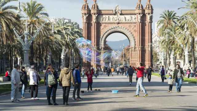 Paseo de Sant Joan, con el Arc de Triomf al fondo / ÁLVARO VENTURA