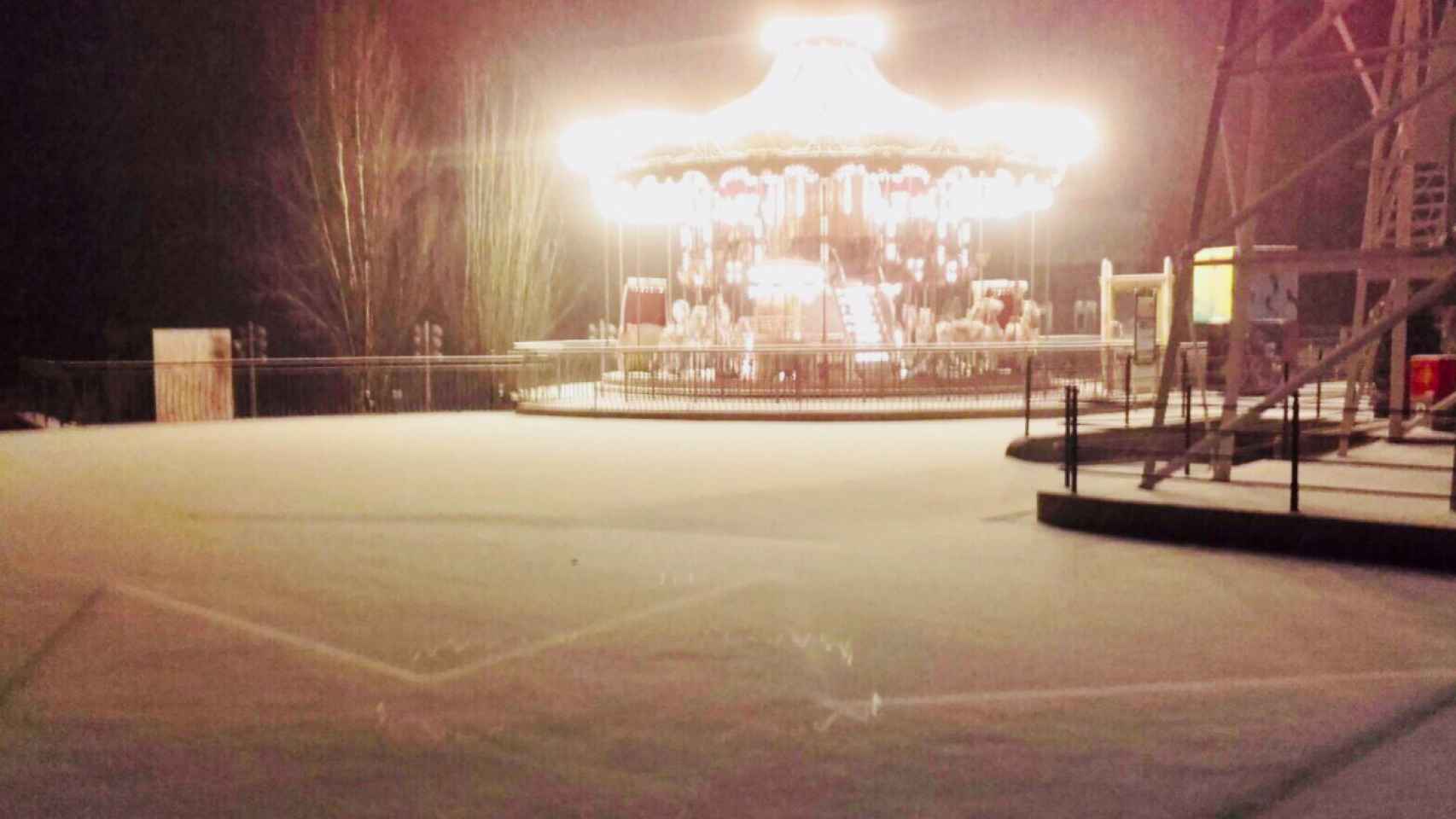 Parque de atracciones del Tibidabo nevado / @parctibidabo