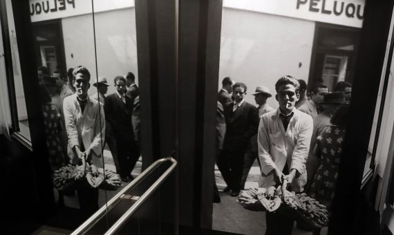 El ascensor de la retrospectiva 'Brassaï' en la Fundación Mapfre en Barcelona / EFE