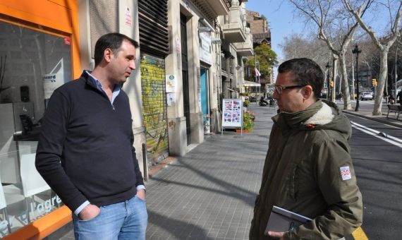 Roger Pallarols atendió a Metrópoli Abierta en la sede del Gremi de Restauració de Barcelona / MIKI