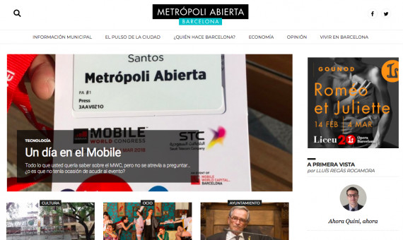 Portada de Metrópoli Abierta