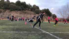 El Barcelona Pagesos, en su campo de entrenamiento de El Carmel / Barcelona Pagesos