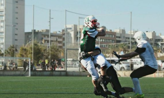 Un partido de futbol americano del Barcelona Pagesos / David Carballal