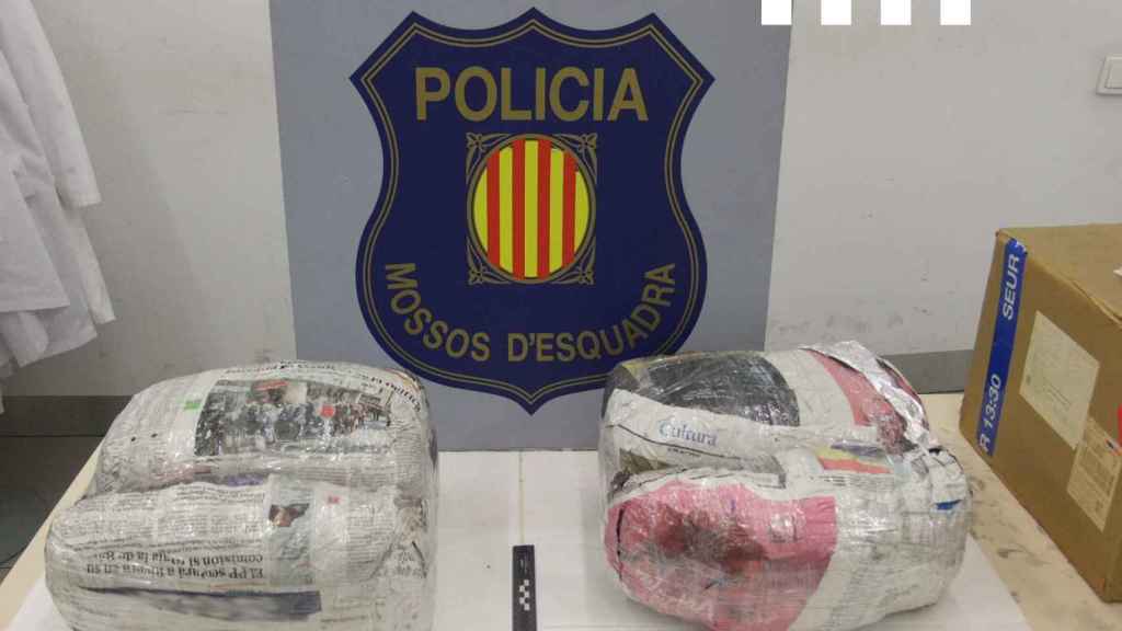 Los Mossos detienen en la estación a tres personas con 16 kg de cannabis en total / MOSSOS