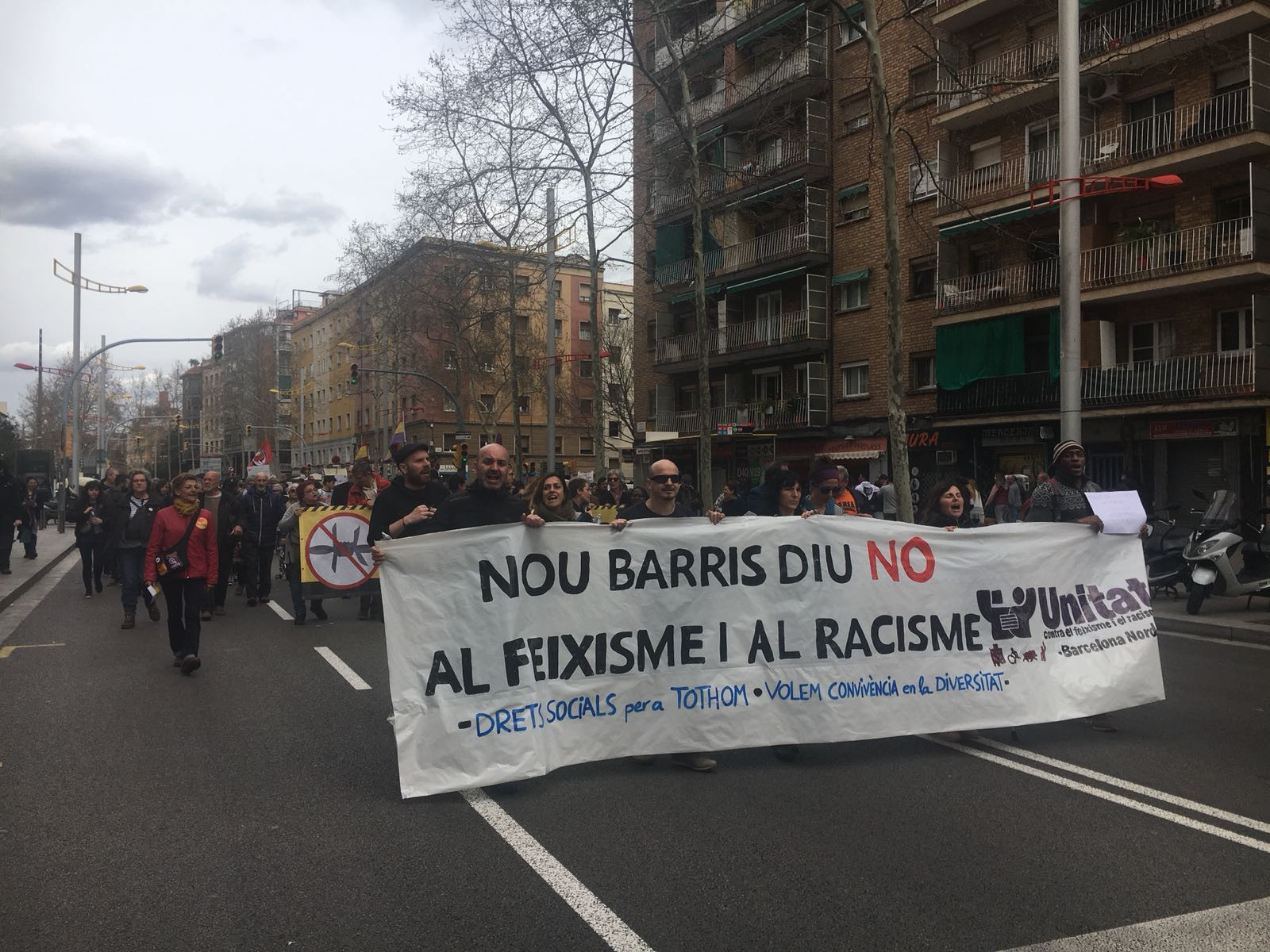 Manifestación contra el racismo en Nou Barris, en el año 2018  / AROA ORTEGA