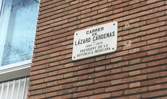 Calle barcelonesa dedicada a uno de los presidentes emblemáticos de México / A.O.