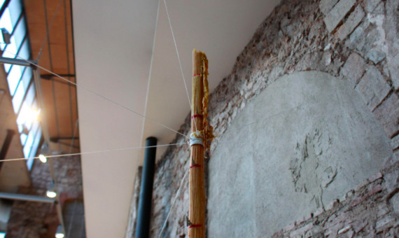 Punto más alto de la vela expuesta en el convento de Sant Agustí / HUGO FERNÁNDEZ