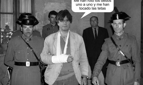 'Meme' que mezcla la detención de El Lute con la de Puigdemont