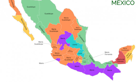 Guadalupe, el nombre femenino más común en México / REGISTRO NACIONAL DE POBLACIÓN