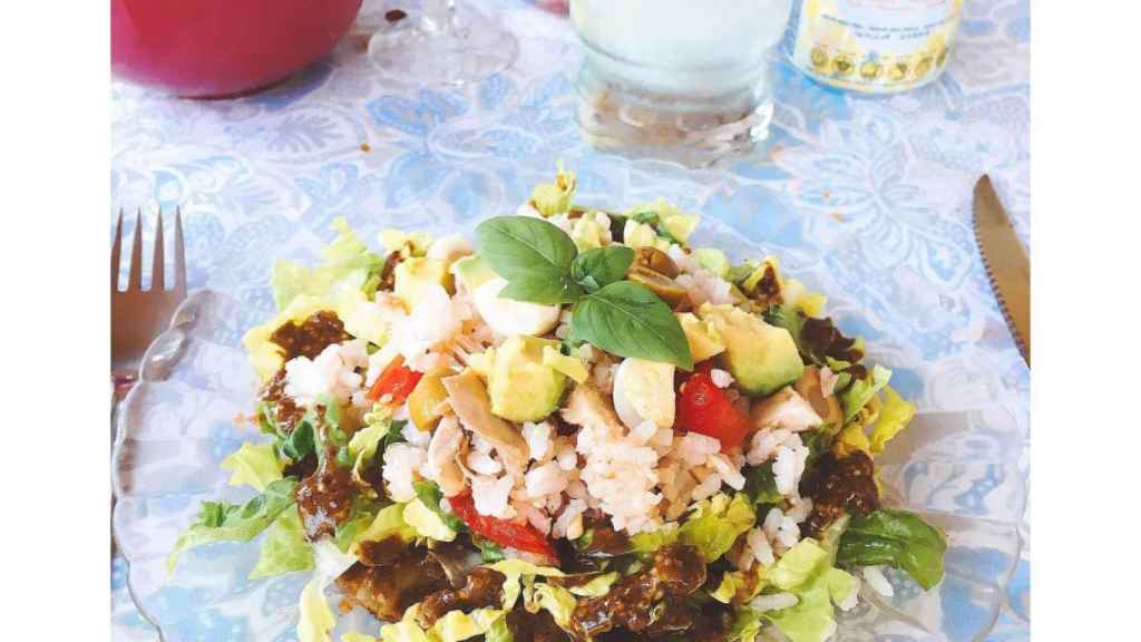 Ensalada de pollo asado