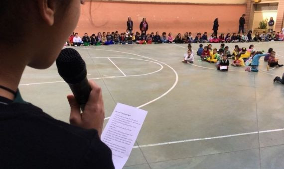 Recital de poesía en homenaje a Octavio Paz en la semana Catalunya - Mèxic / ESCOLA OCTAVIO PAZ