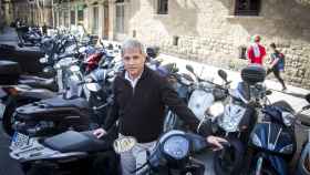 Alberto Fernández, en la plaza de Sant Miquel / HUGO FERNÁNDEZ