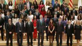 Felipe VI, durante el acto de entrega de los despachos a la nueva promoción de jueces, en Barcelona / EFE