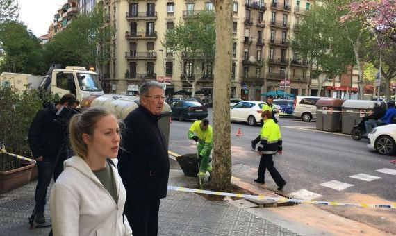 Esquina Aragó-Urgell donde ha ocurrido el accidente / MIKI