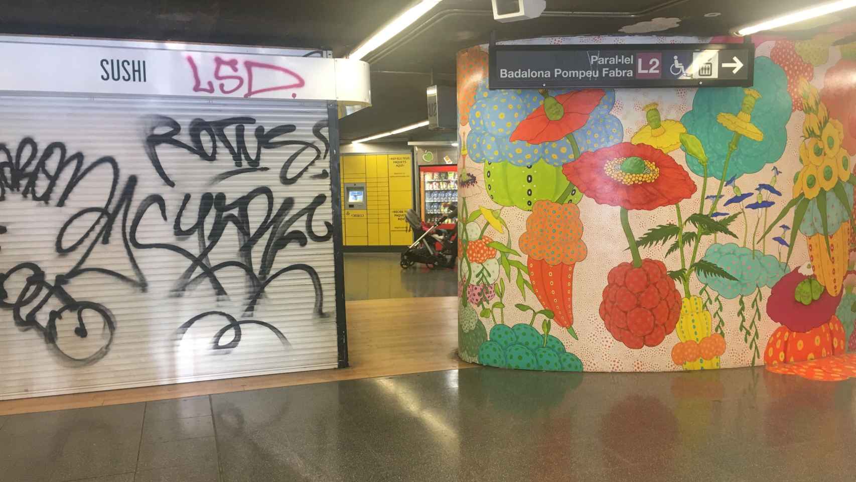 Galería del metro en plaza Universitat / A.O.