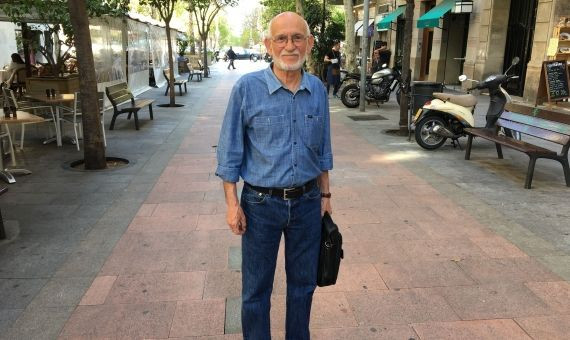 Alejandro Juárez, profesor de lengua de Andrés Iniesta en el Colegio León XIII / P. A.