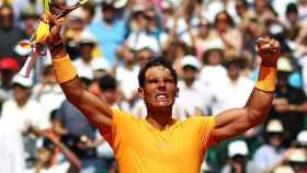 Rafa Nadal, que este domingo ha ganado su 11º título en Montecarlo, va a ser la gran atracción del Godó 2018 que empieza este lunes en Barcelona / ATP