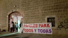 Encierro en la antigua escuela Massana