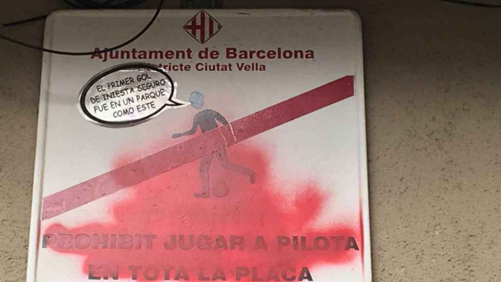 Prohibido jugar a pelota