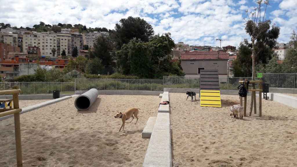 El área para perros en el Distrito Horta-Guinardó | AYUNTAMIENTO