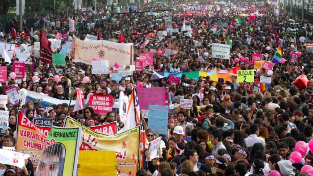 Marcha de mujeres en Lima / EFE