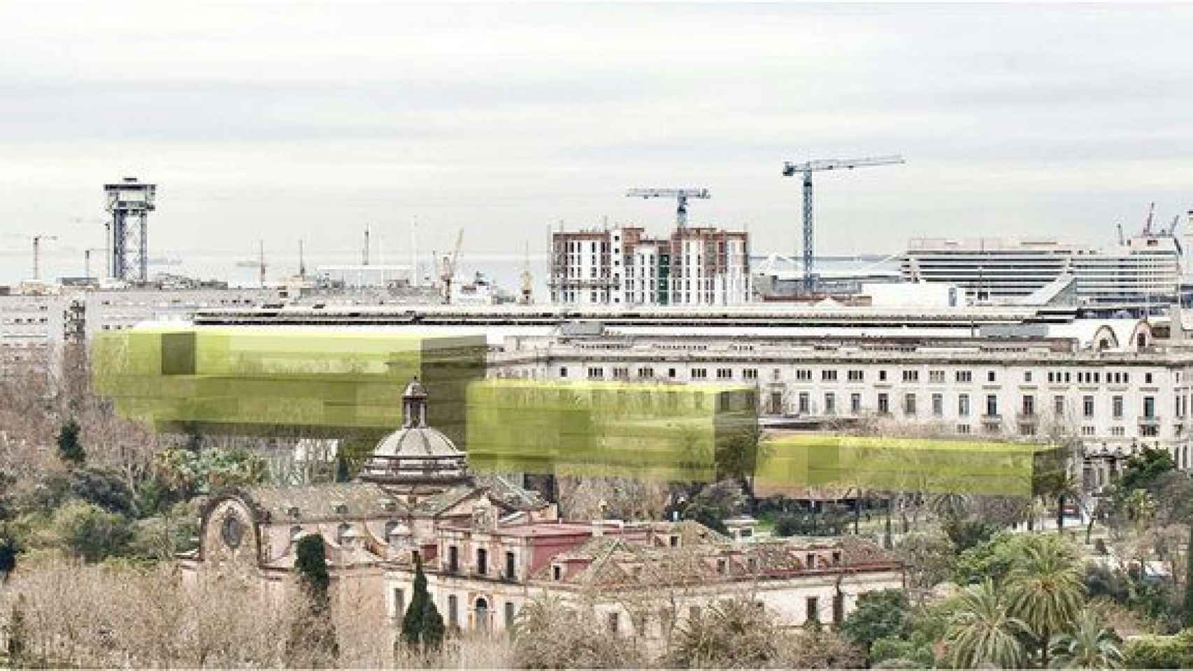 Imagen del proyecto de la Biblioteca Central Urbana que ahora el gobierno de Colau plantea reformular / NITIDUS ARQUITECTES SLP