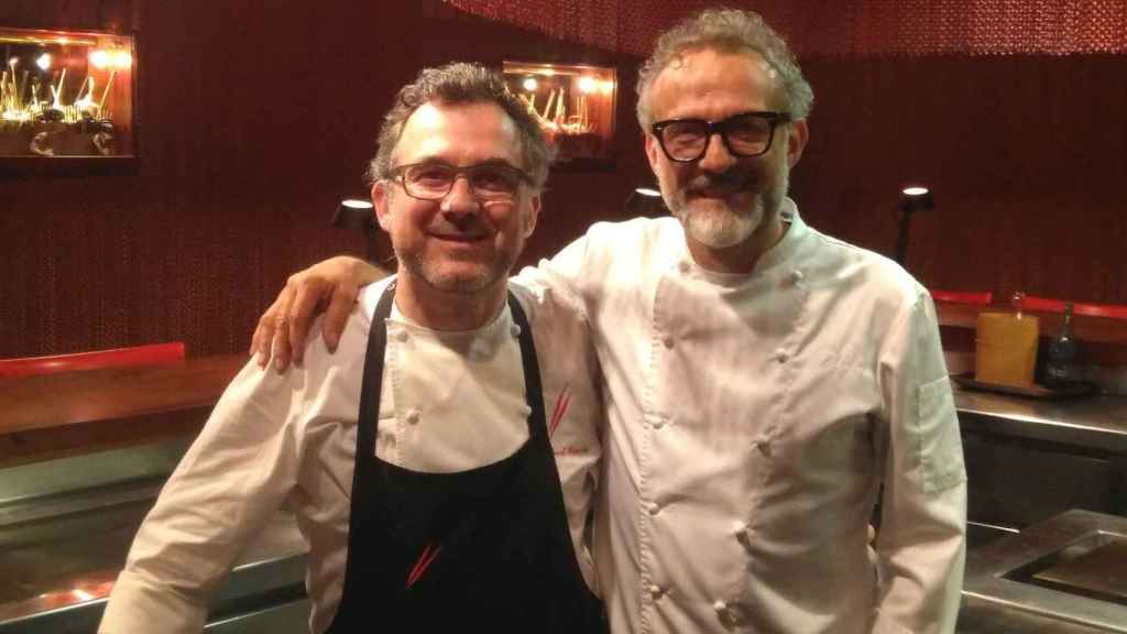 Albert Raurich y Massimo Bottura