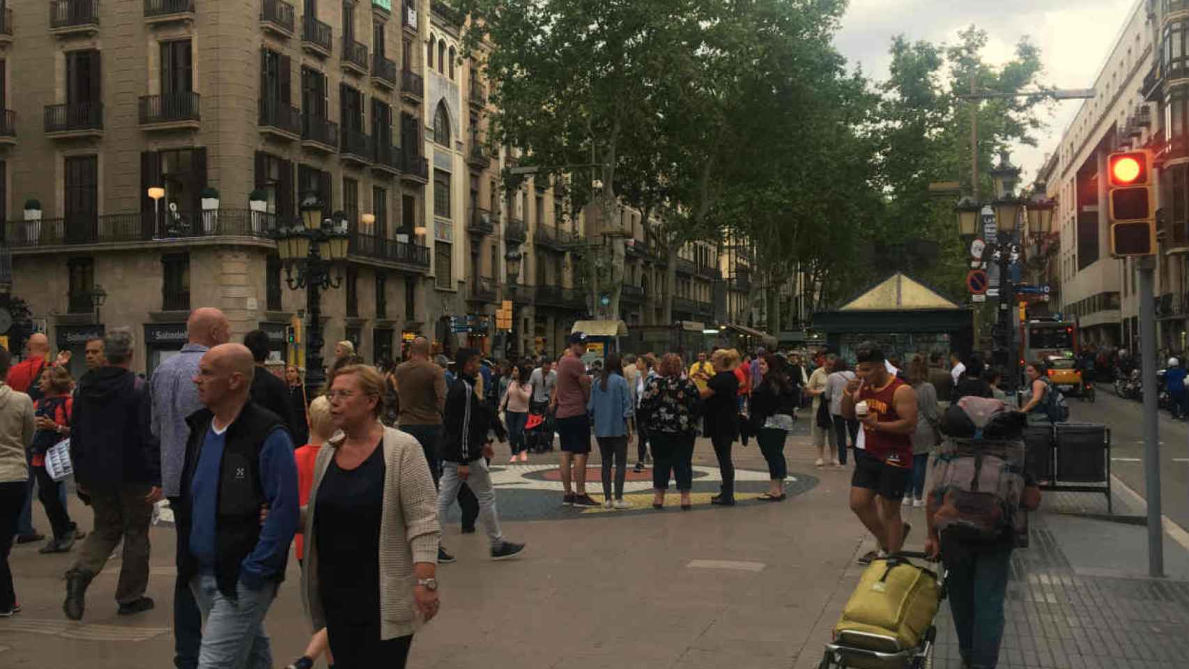 La Rambla mantiene su enorme atractivo / CR