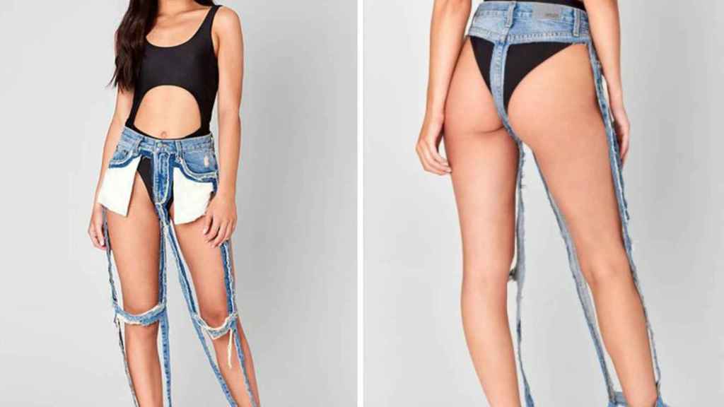 extreme cut out jeans