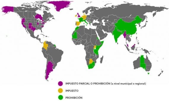 Tipos de prohibiciones sobre las bolsas de plástico / VIAJES RANGALI