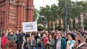 Concentración de protesta contra Quim Torra