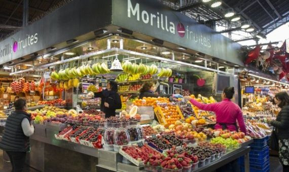 Morilla Fruites, en el mercado de La Boqueria (La Rambla, 91)