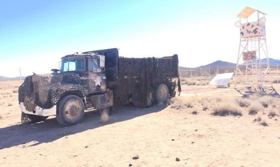 Set del rodaje de la película 'Love me not' en el desierto de Chihuaha / FILM CHIHUAHA