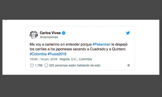 Carlos Vives expresa en redes un mensaje en desacuerdo con el técnico de Colombia