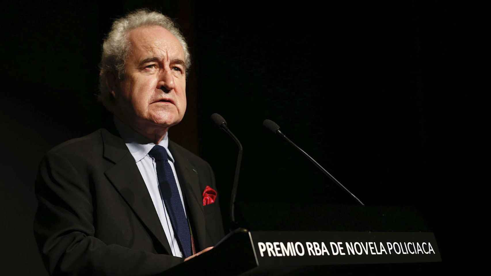 John Banville en el acto de proclamación del Premio RBA de Novela Negra 2017 / EFE