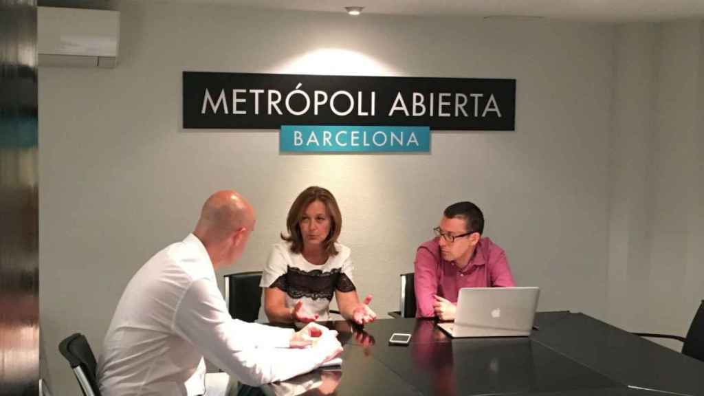 Carina Mejías, en la sede de Metrópoli Abierta, en 2019 / MIKI