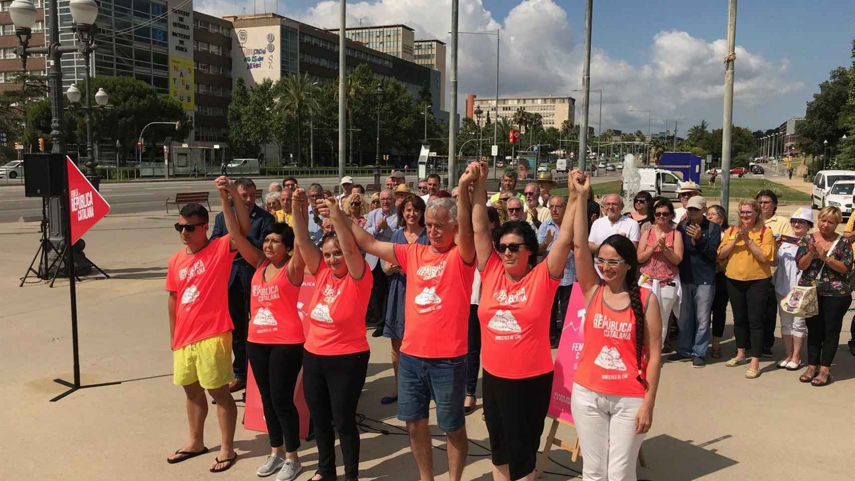 Camisetas oficiales de la manifestación independentista del 11 de Septiembre / EUROPA PRESS