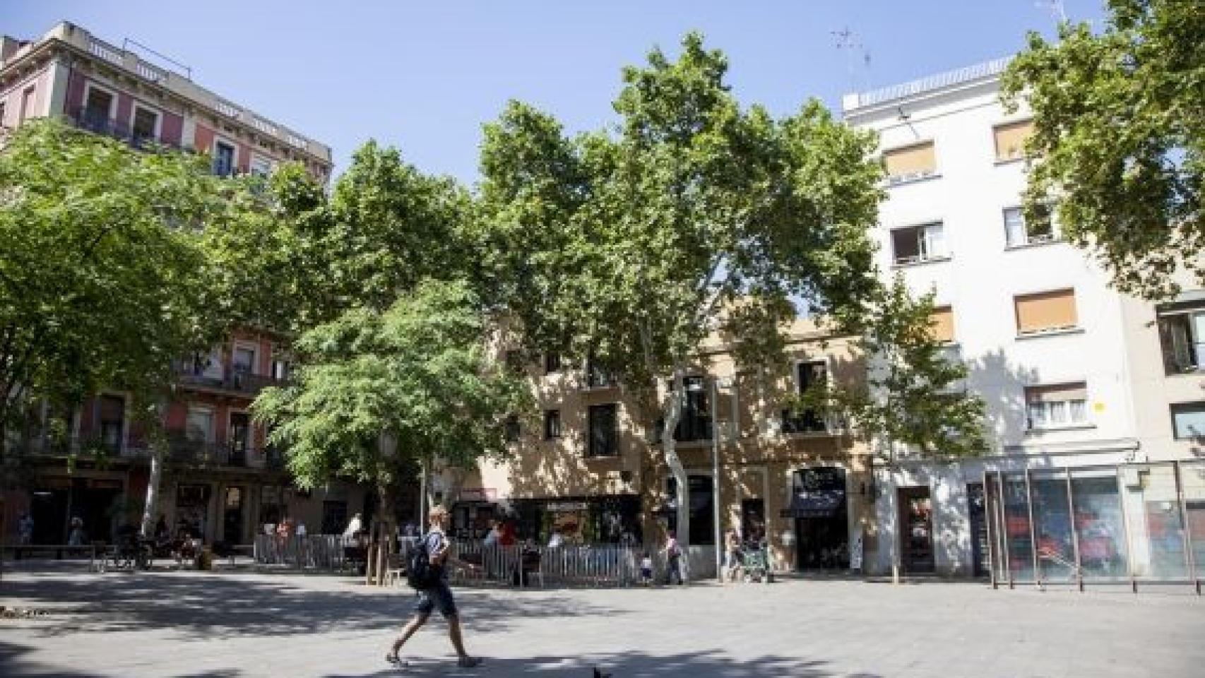 La plaza del Diamant de Barcelona