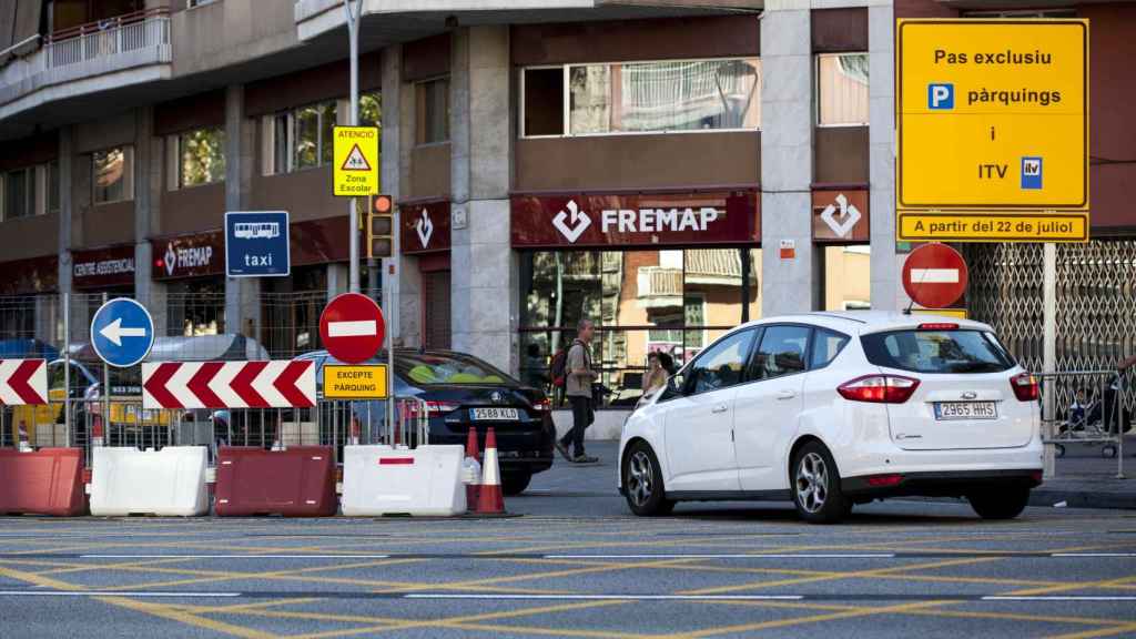 obras del túnel del AVE en la calle Mallorca / HUGO FERNÁNDEZ