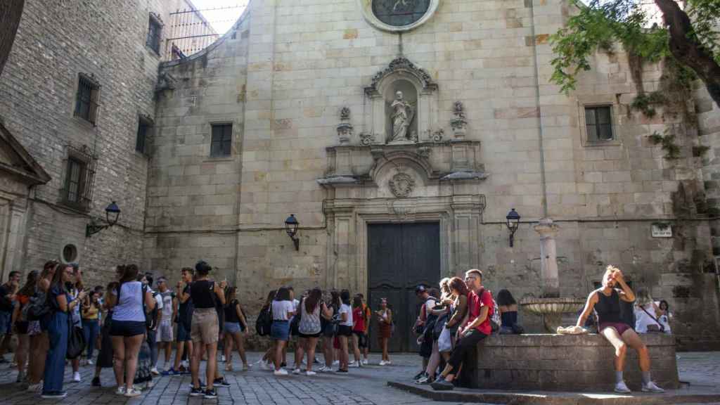 La plaza de Sant Felip Neri en una imagen de archivo