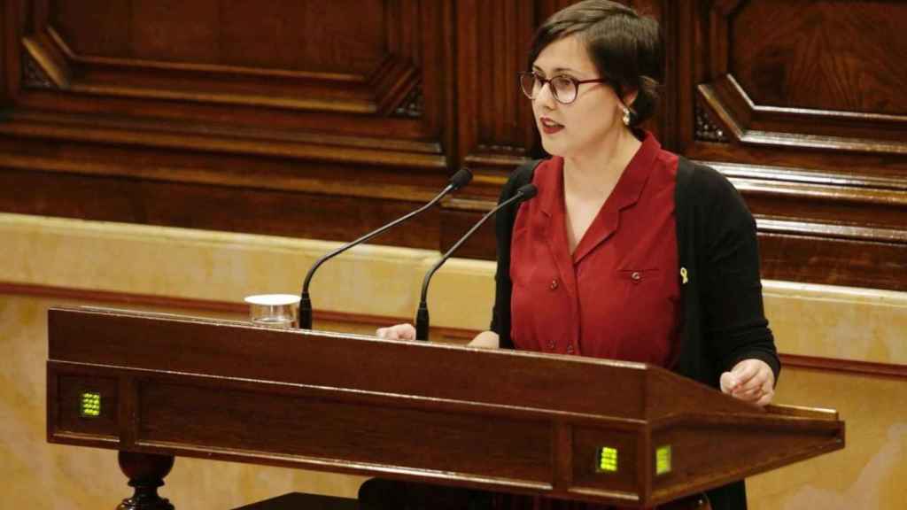 La diputada de ERC Jenn Diaz, durante una intervención en el Parlament / Archivo